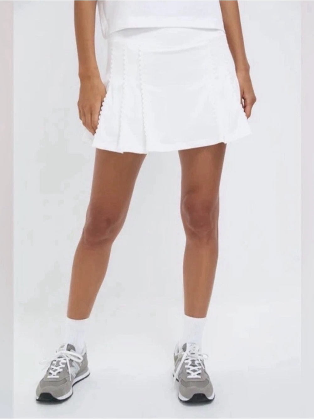 Tuckernuck Sport White Ric Rac Performance Tennis Skort  XS NWT